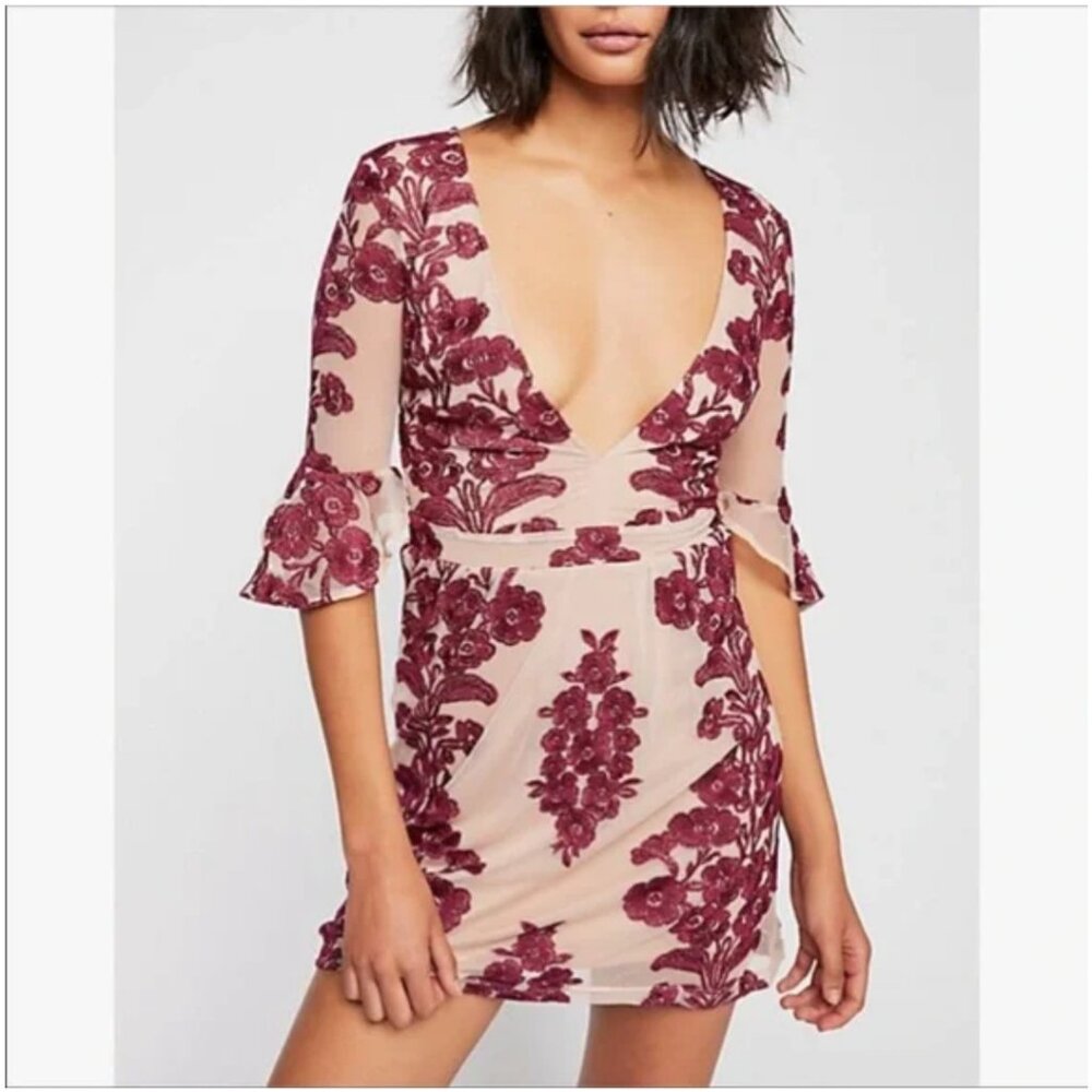 For Love And Lemons Free People Temecula Mini Dress, Size Large